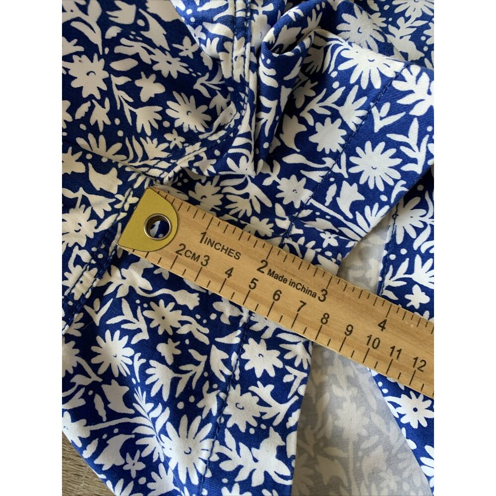 Vineyard Vines Floral Shorts Womens 4 Blue White Stretch Chino Preppy NWT - Picture 10 of 15